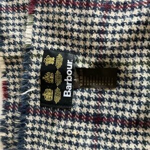Barbour reversible plaid scarf